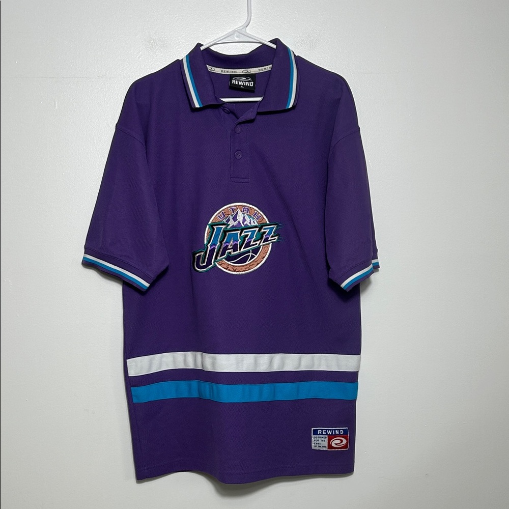 Rewind Purple and Teal Utah Jazz Jersey XL